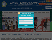 Tablet Screenshot of gangatechnicalcampus.com